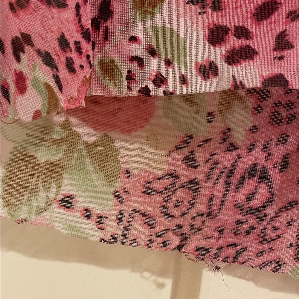 Y2K Hot Kiss Mesh Leopard Floral Cami - Picture 5 of 7